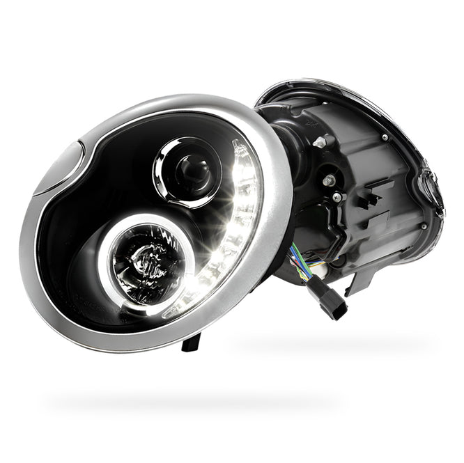 Mini Cooper R50 / R53 (2001 - 2006) LED DRL Projector Headlights LH + RH