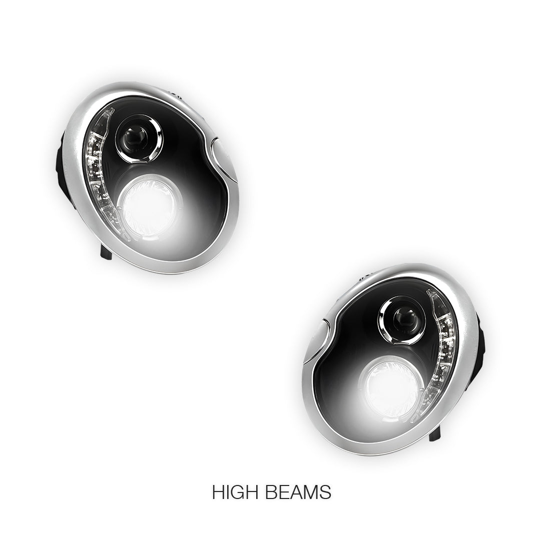 Mini Cooper R50 / R53 (2001 - 2006) LED DRL Projector Headlights LH + RH