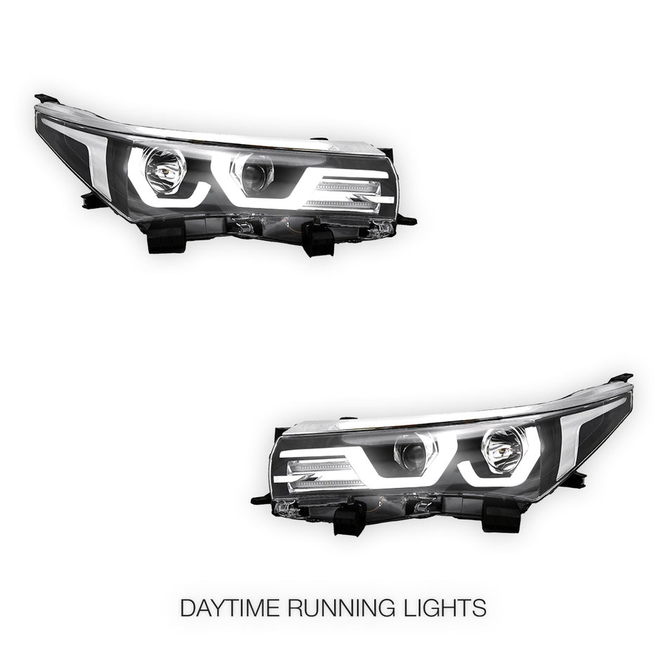 Toyota Corolla E180 (2013 - 2016) LED DRL Projector Headlights LH + RH