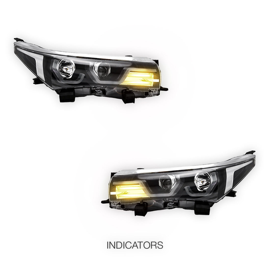 Toyota Corolla E180 (2013 - 2016) LED DRL Projector Headlights LH + RH