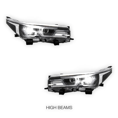 Toyota Corolla E180 (2013 - 2016) LED DRL Projector Headlights LH + RH