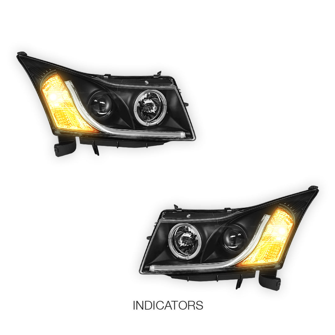 Holden Cruze JG (2009 - 2011) 3D DRL Projector Headlights LH + RH