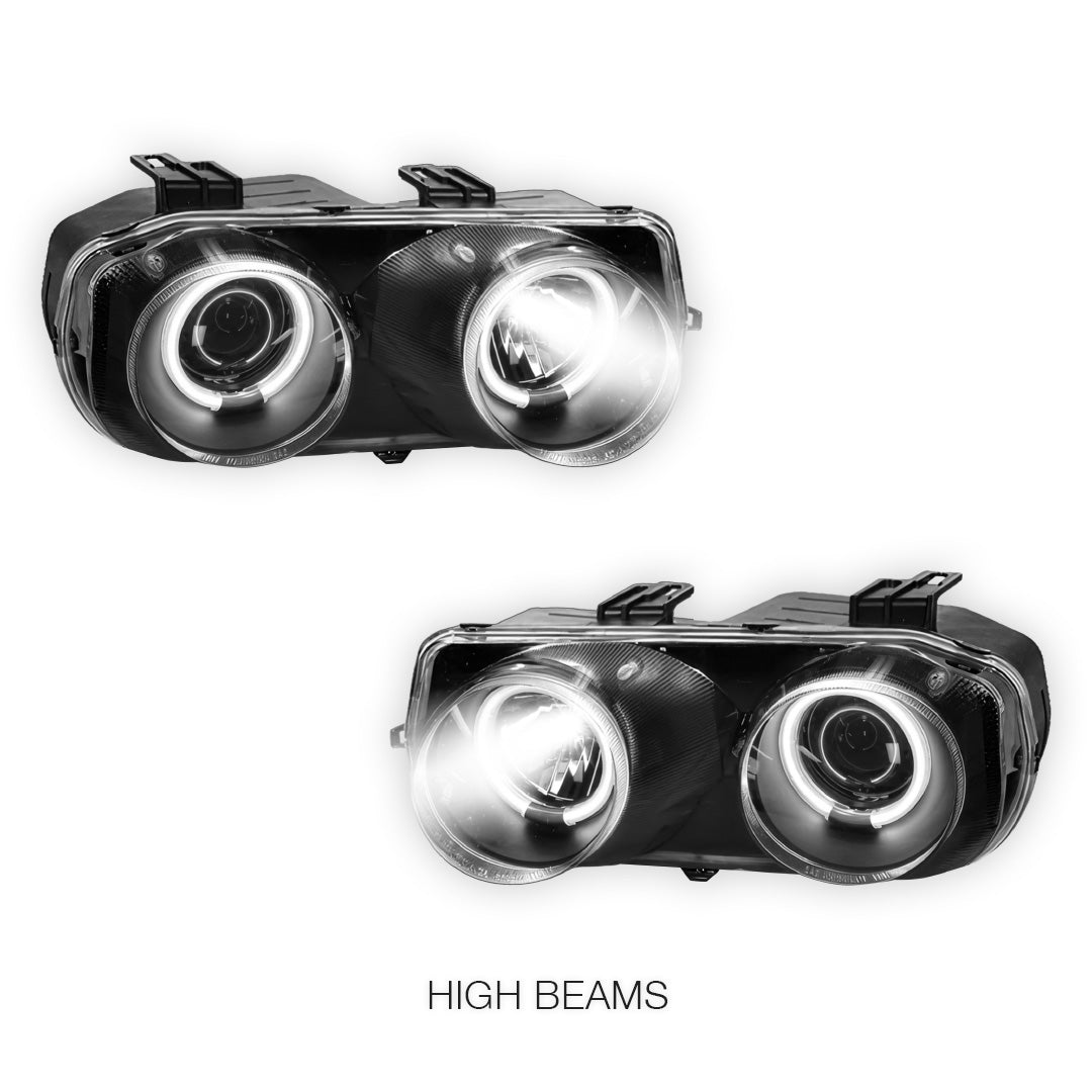 Honda Integra DC2 (1993 - 1997) JDM CCFL Angel-Eye Projector Headlights LH + RH