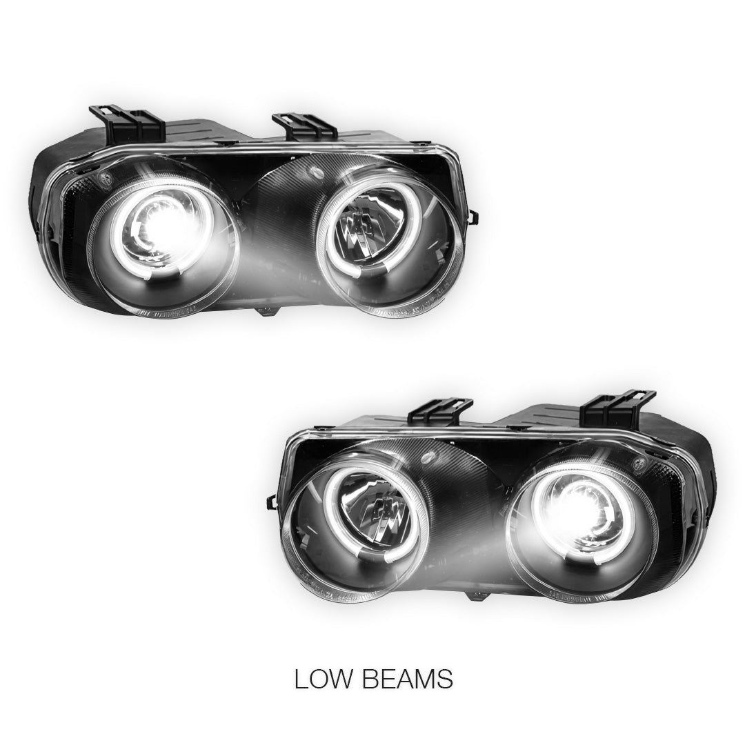 Honda Integra DC2 (1993 - 1997) JDM CCFL Angel-Eye Projector Headlights LH + RH
