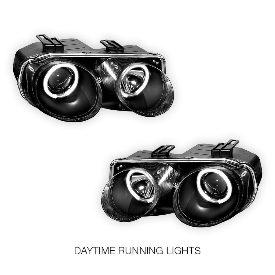 Honda Integra DC2 (1998 - 2001) JDM CCFL Angel-Eye Projector Headlights LH + RH