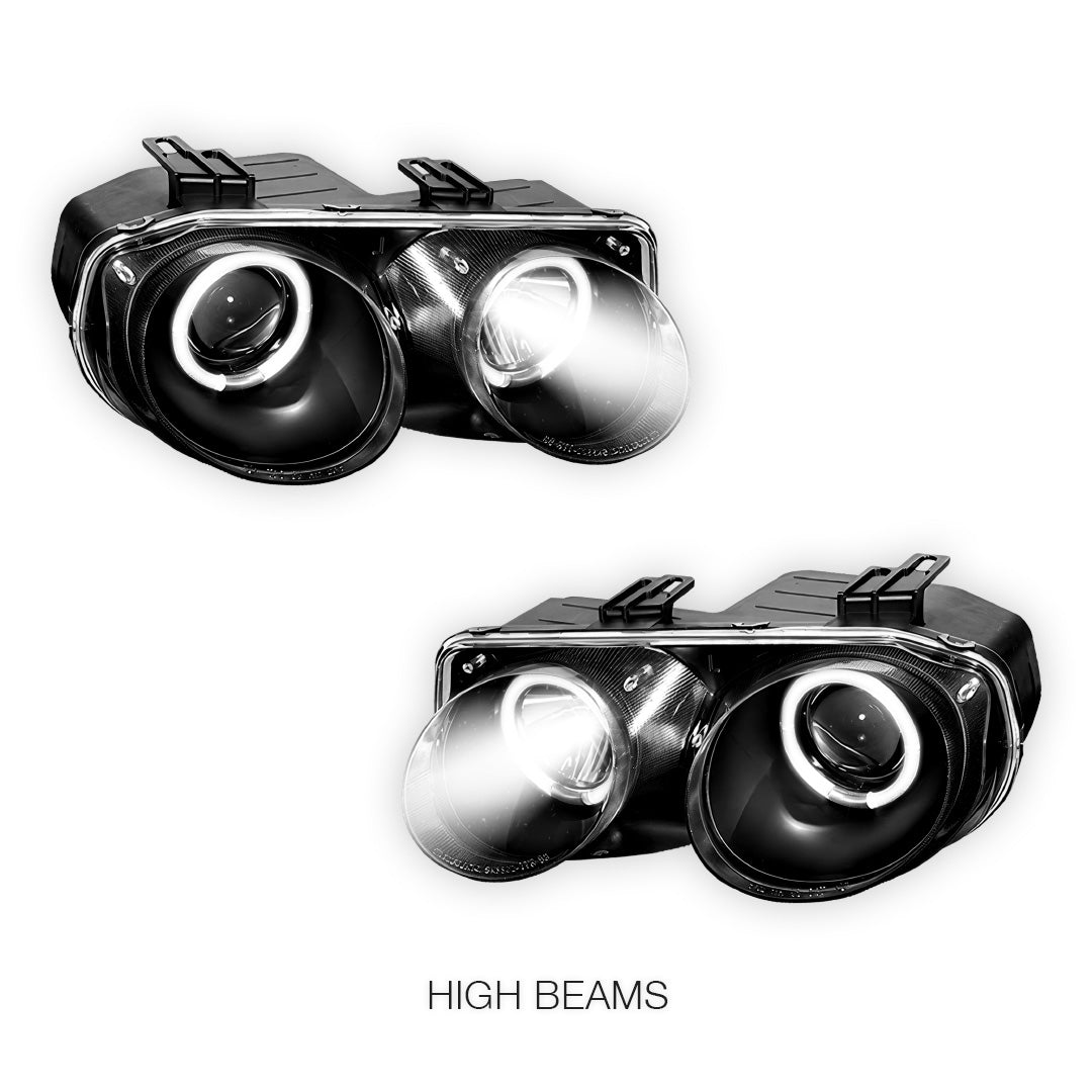 Honda Integra DC2 (1998 - 2001) JDM CCFL Angel-Eye Projector Headlights LH + RH