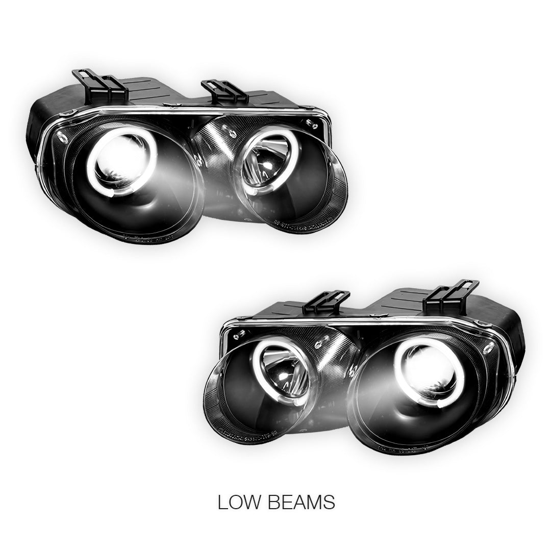 Honda Integra DC2 (1998 - 2001) JDM CCFL Angel-Eye Projector Headlights LH + RH