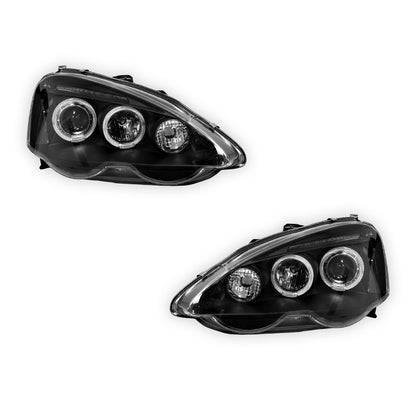 Honda Integra DC5 (2001 - 2004) LED Angel-Eye Projector Headlights LH + RH