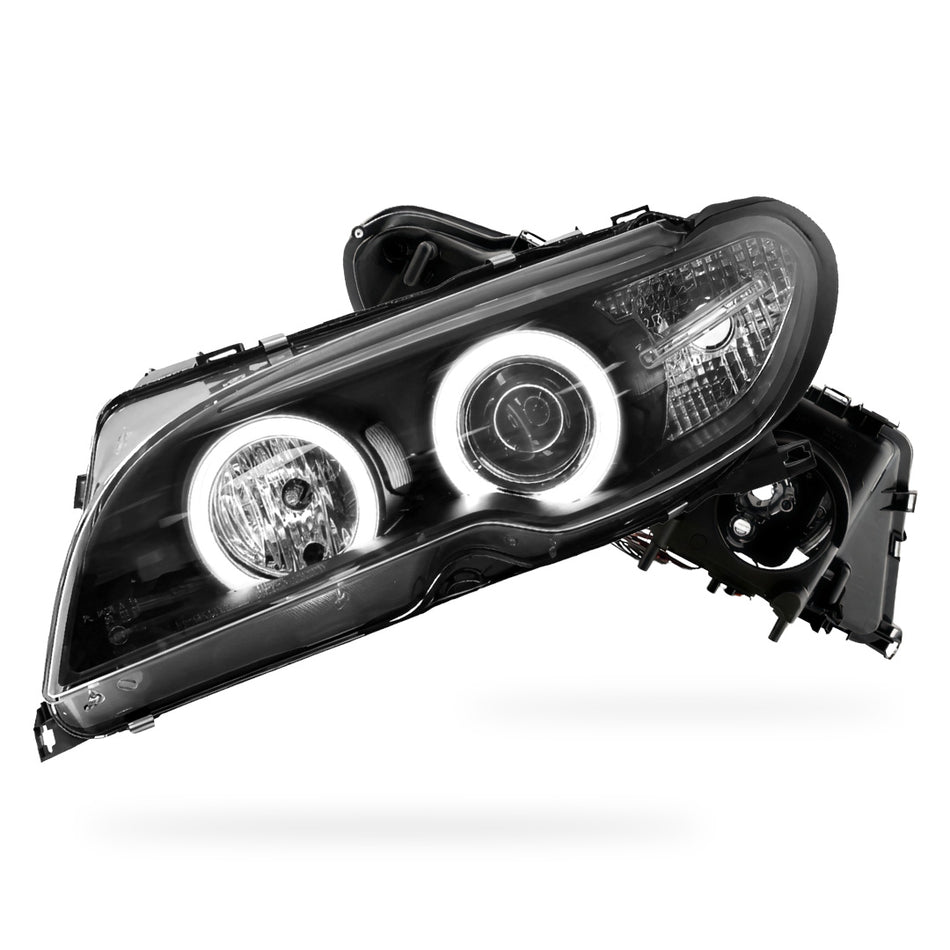 BMW 3 Series E46 (2003 - 2005) HID / Xenon Model CCFL Angel-Eyes Projector Headlights LH + RH