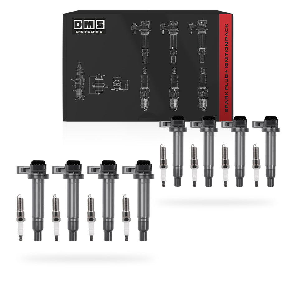 Toyota LandCruiser 100 Series (1998 - 2007) 4.7L Ignition Coils and Spark Plugs Complete Set
