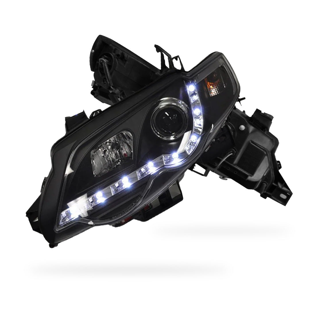 Ford Falcon FG Series 1 G6 (2008 - 2011) LED DRL Projector Headlights LH + RH