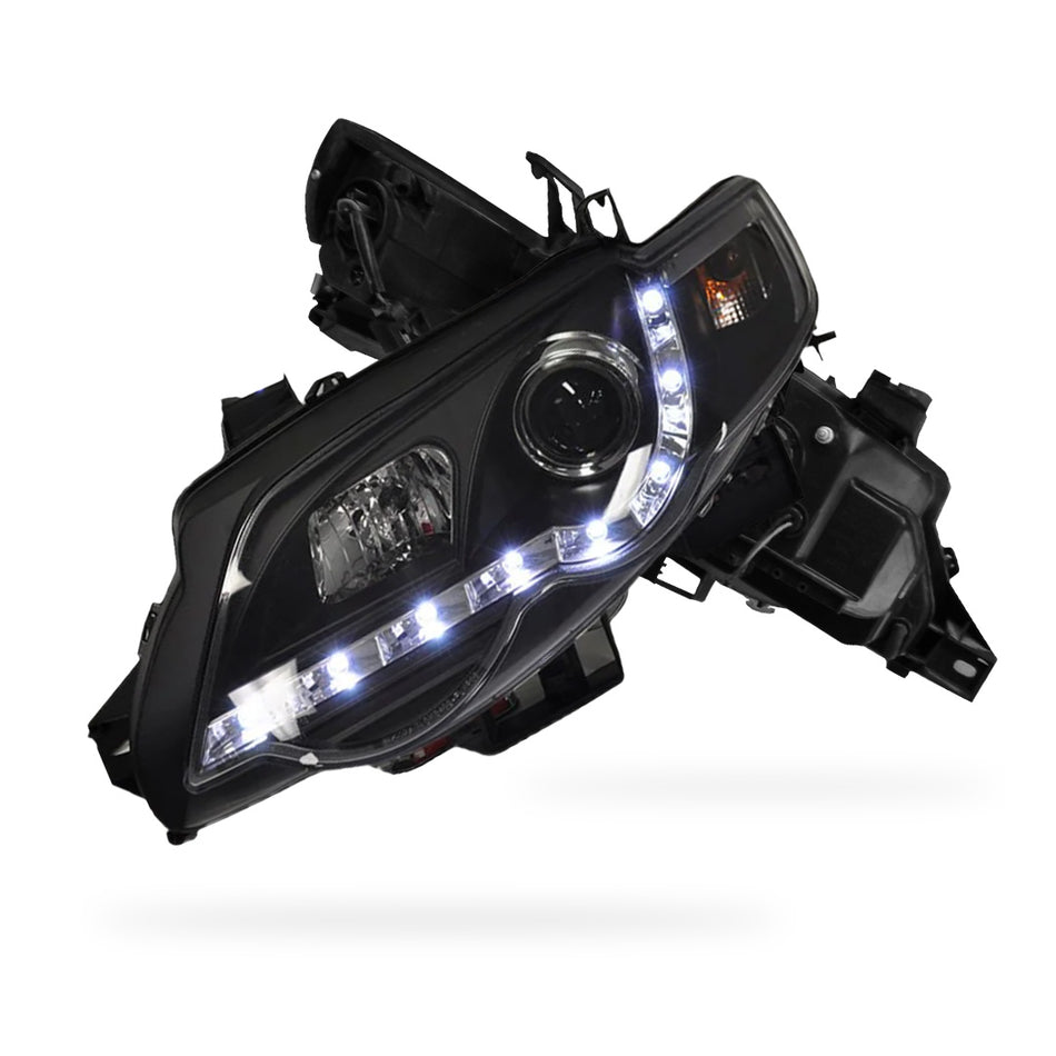 Ford Falcon FG Series 1 G6 (2008 - 2011) LED DRL Projector Headlights LH + RH