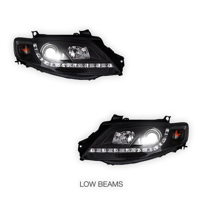 Ford Falcon FG Series 2 G6 (2011 - 2014) LED DRL Projector Headlights LH + RH