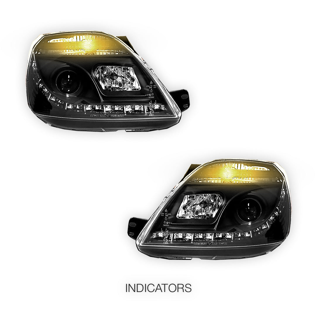 Ford Fiesta WP / WQ (2003- 2008) LED DRL Projector Headlights LH + RH