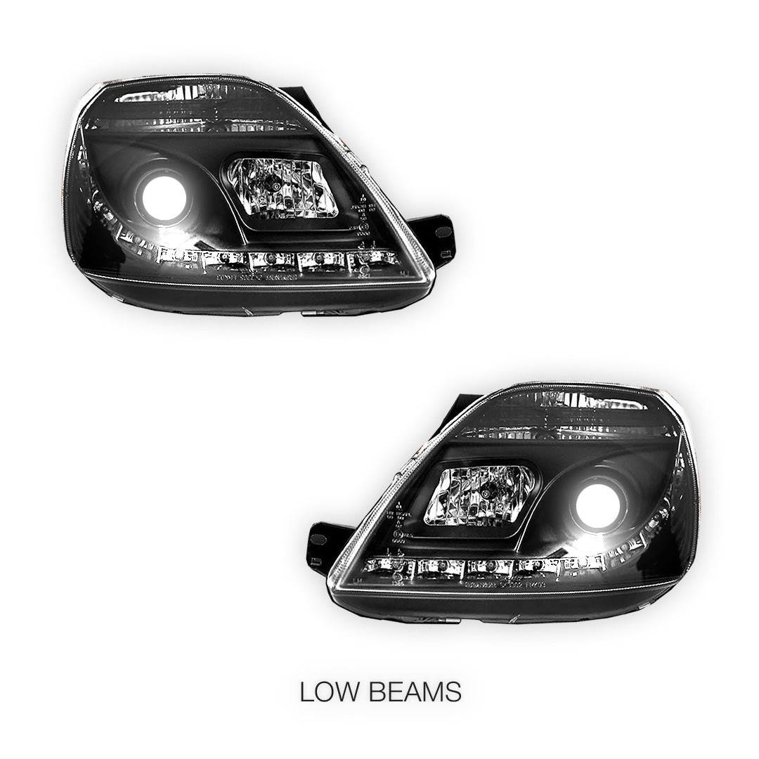 Ford Fiesta WP / WQ (2003- 2008) LED DRL Projector Headlights LH + RH
