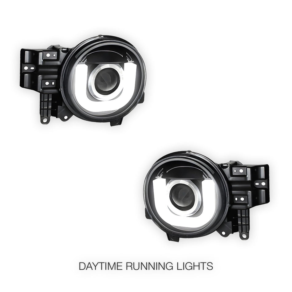 Toyota FJ Cruiser GSJ15R (2011- 2017) LED DRL Dual Beam Projector Headlights LH + RH