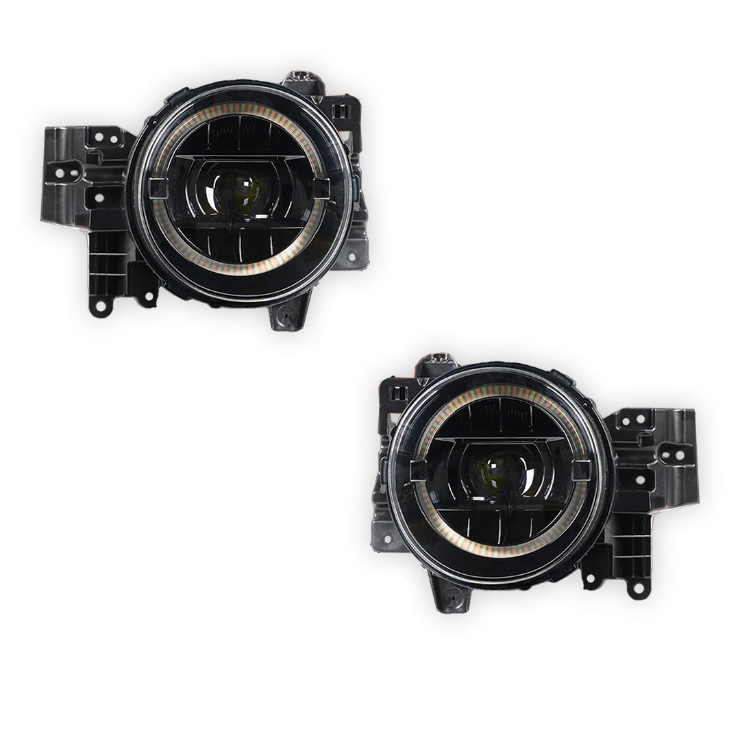 Toyota FJ Cruiser GSJ10R (2006- 2022) Full LED Dual Beam HALO DRL Projector Headlights LH + RH