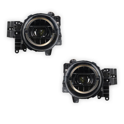 Toyota FJ Cruiser GSJ10R (2006- 2022) Full LED Dual Beam HALO DRL Projector Headlights LH + RH