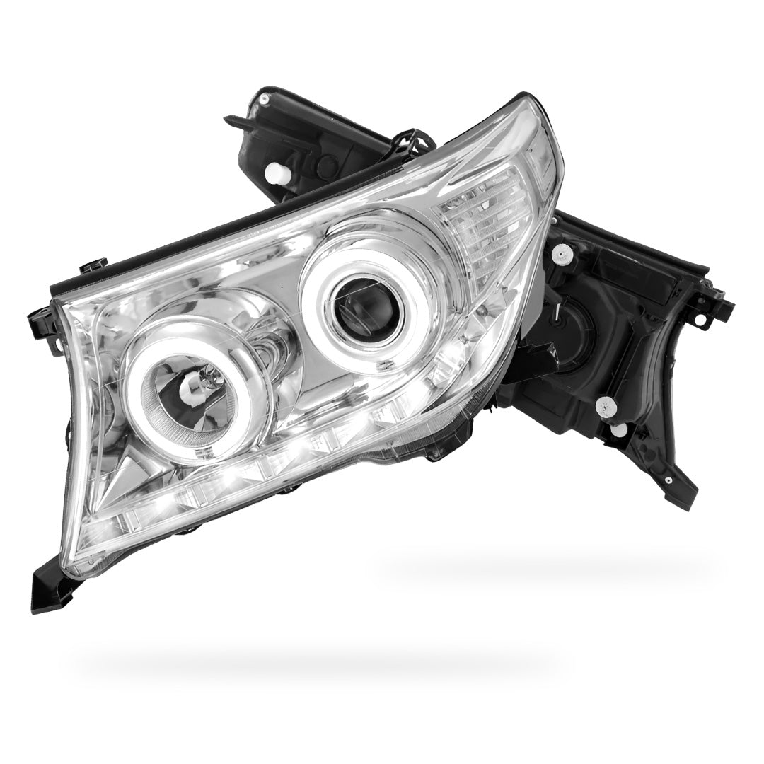 Toyota LandCruiser 200 Series (2007- 2015) Sequential LED DRL Halo Projector Headlights LH + RH