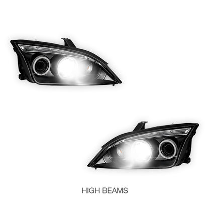 Ford Focus LS / LT (2005- 2008) CCFL Angel-Eyes DRL Projector Headlights LH + RH