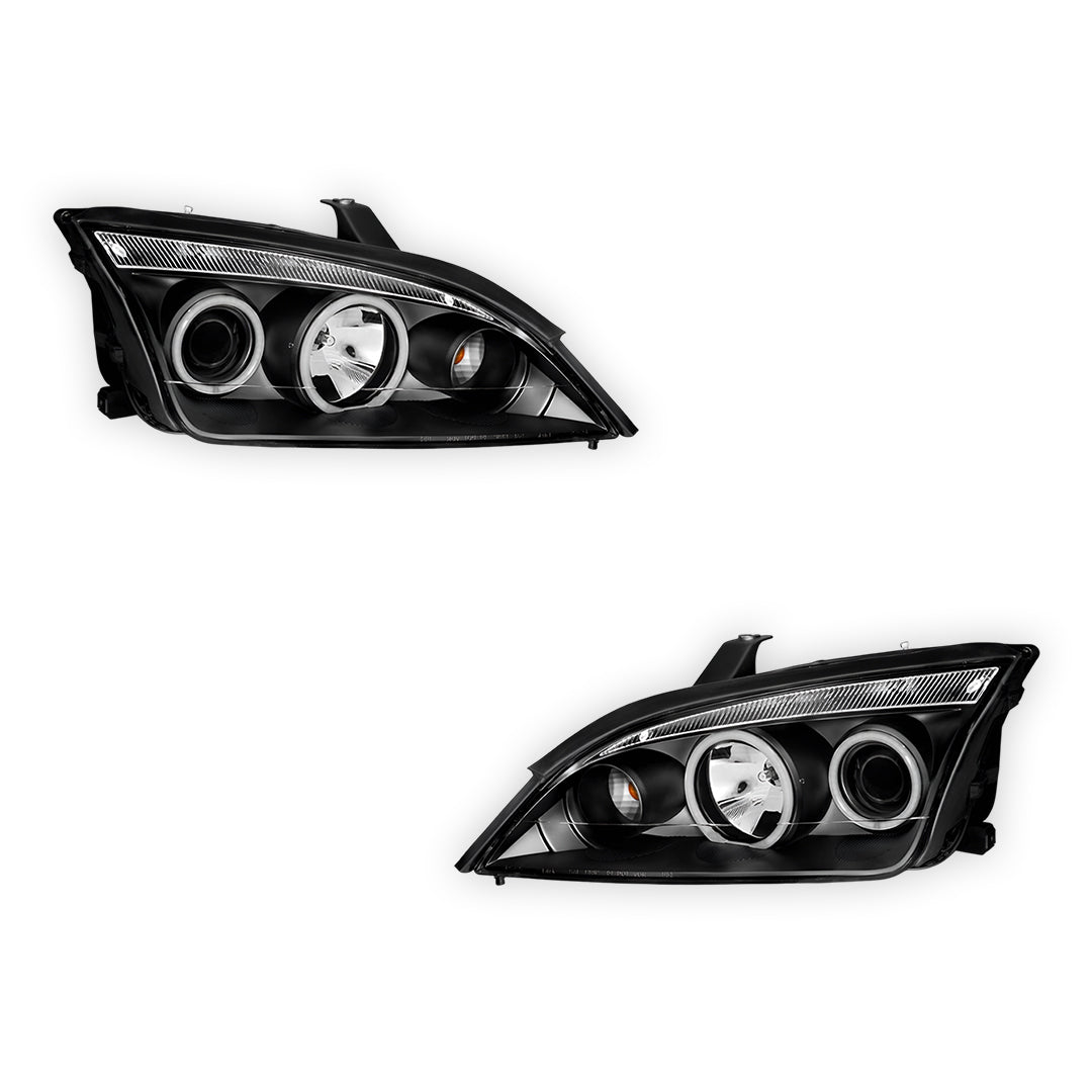 Ford Focus LS / LT (2005- 2008) CCFL Angel-Eyes DRL Projector Headlights LH + RH