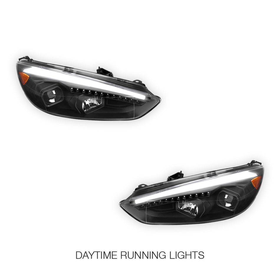 Ford Focus LZ (2015- 2018) 3D LED DRL Projector Headlights LH + RH