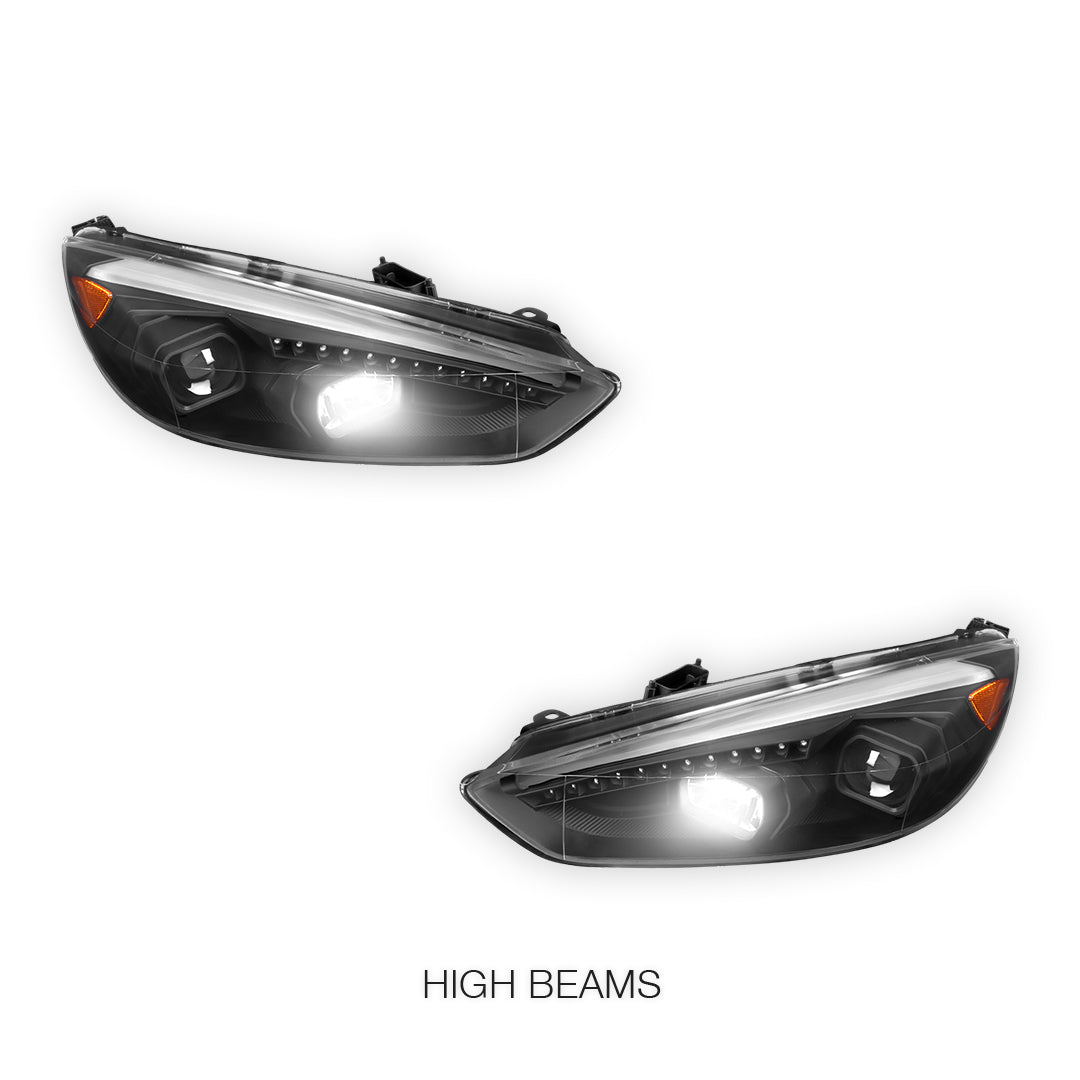 Ford Focus LZ (2015- 2018) 3D LED DRL Projector Headlights LH + RH
