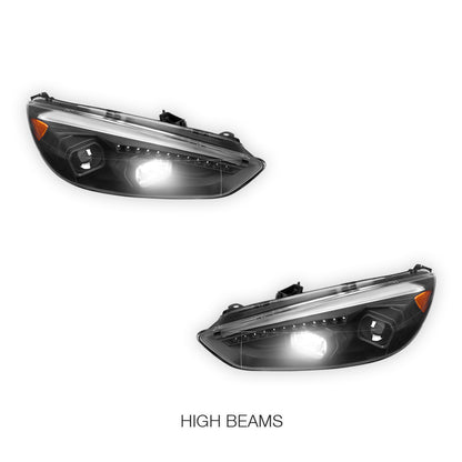 Ford Focus LZ (2015- 2018) 3D LED DRL Projector Headlights LH + RH