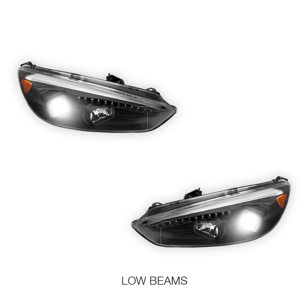 Ford Focus LZ (2015- 2018) 3D LED DRL Projector Headlights LH + RH