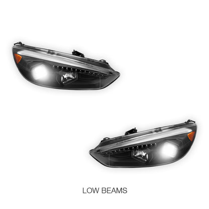 Ford Focus LZ (2015- 2018) 3D LED DRL Projector Headlights LH + RH