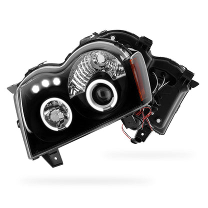 Jeep Grand Cherokee WH (2005- 2010) LED DRL Angel-Eyes Projector Headlights LH + RH
