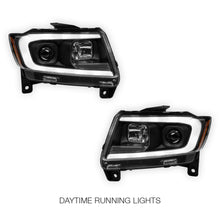 Jeep Grand Cherokee WK2 (2011- 2013) LED DRL Projector Headlights + Sequential Indicators LH + RH