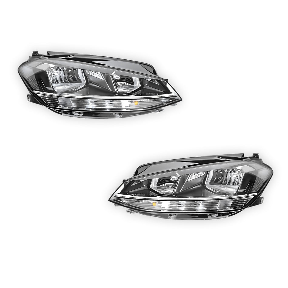 Volkswagen Golf MK7 / MK8 (2016 - 2020) Headlights LH + RH