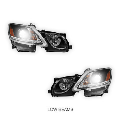 Lexus GS430 S190 (2005- 2010) HID / Xenon Model LED DRL Projector Headlights LH + RH