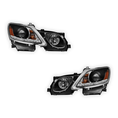 Lexus GS430 S190 (2005- 2010) HID / Xenon Model LED DRL Projector Headlights LH + RH