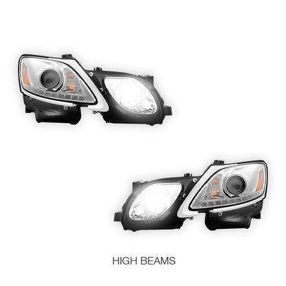 Lexus GS430 S190 (2005- 2010) HID / Xenon Model LED DRL Projector Headlights LH + RH