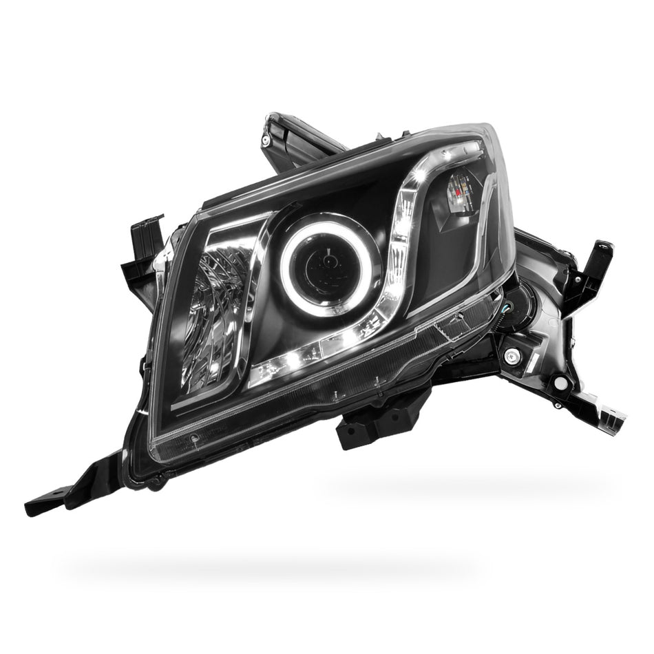 Toyota HiLux Vigo N70 (2011 - 2014) CCFL Angel-Eyes LED DRL Projector Headlights LH + RH