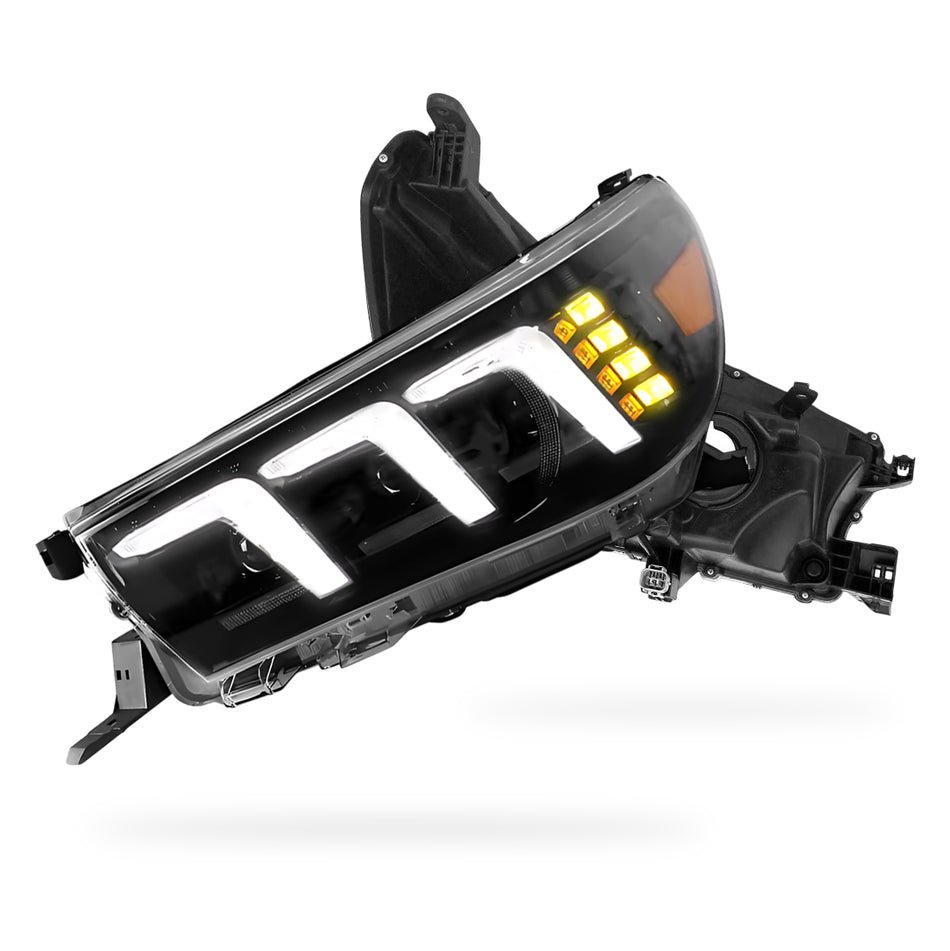 Toyota HiLux N80 (2016 - 2020) Full LED Real DRL Headlights with Sequential Indicators LH + RH