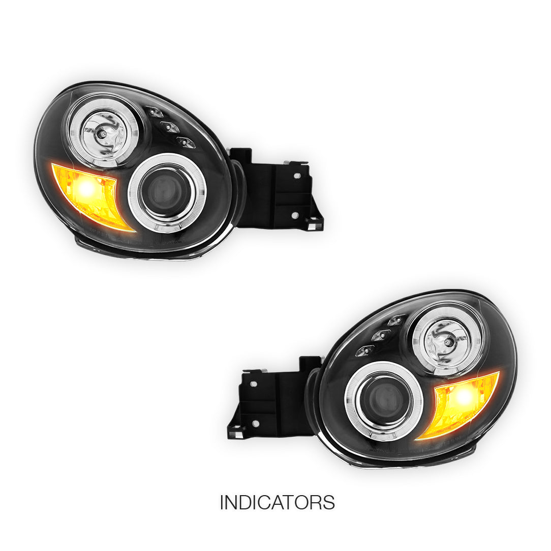 Subaru WRX GD (2001 - 2003) Angel-Eyes DRL Projector Headlights Bugeye LH + RH
