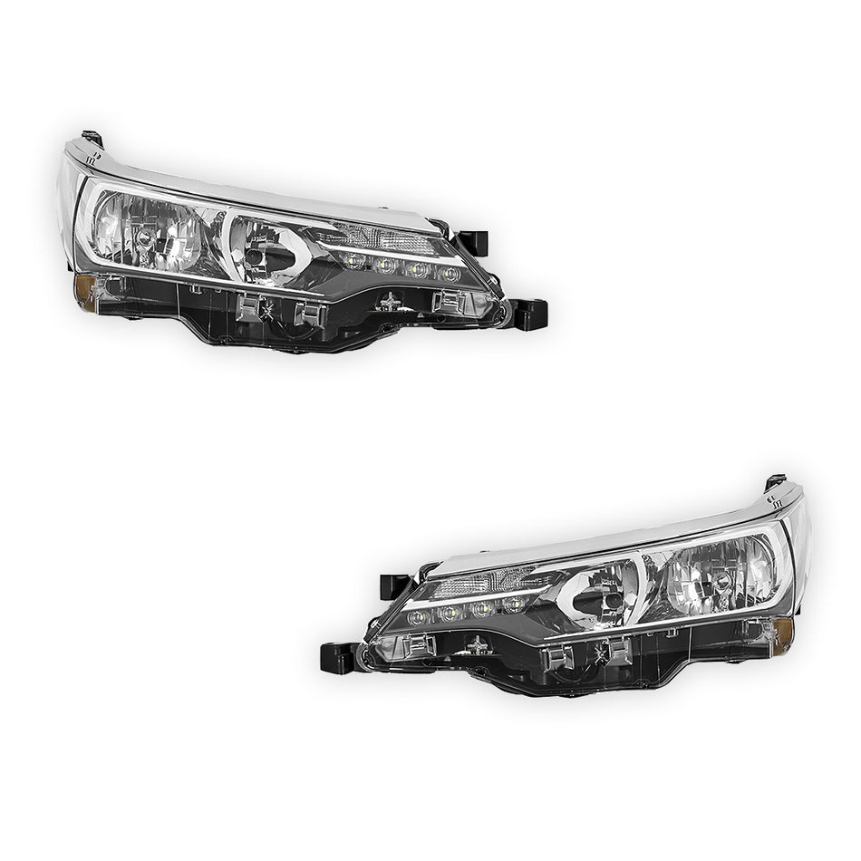 Toyota Corolla E170 (2016 - 2019) Non Xenon Headlights LH + RH