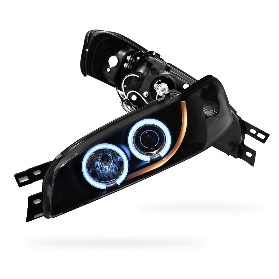 Subaru Impreza GC / GF STI (1994 - 2000) CCFL Angel-Eyes DRL Projector Headlights LH + RH
