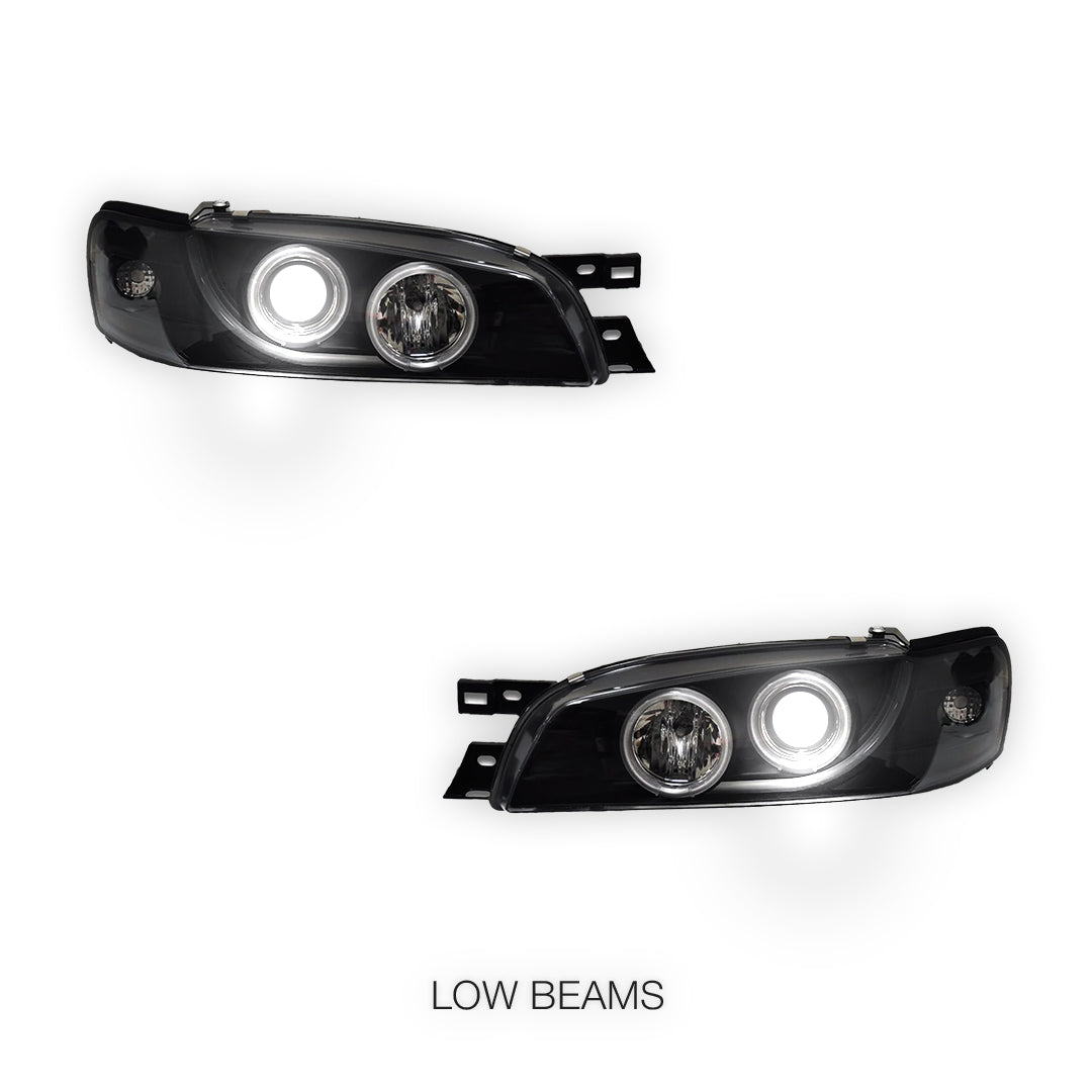 Subaru Impreza GC / GF STI (1994 - 2000) CCFL Angel-Eyes DRL Projector Headlights LH + RH