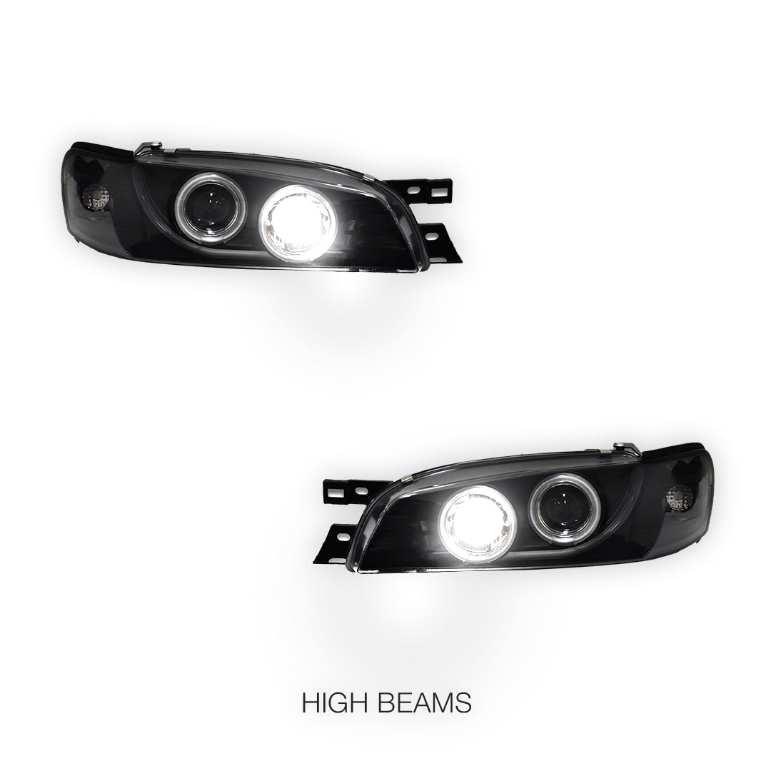 Subaru Impreza GC / GF STI (1994 - 2000) CCFL Angel-Eyes DRL Projector Headlights LH + RH