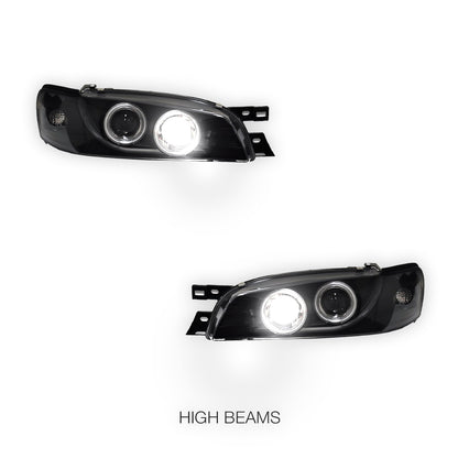Subaru Impreza GC / GF STI (1994 - 2000) CCFL Angel-Eyes DRL Projector Headlights LH + RH