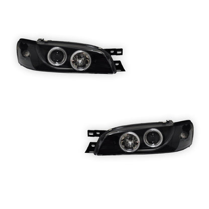 Subaru Impreza GC / GF STI (1994 - 2000) CCFL Angel-Eyes DRL Projector Headlights LH + RH