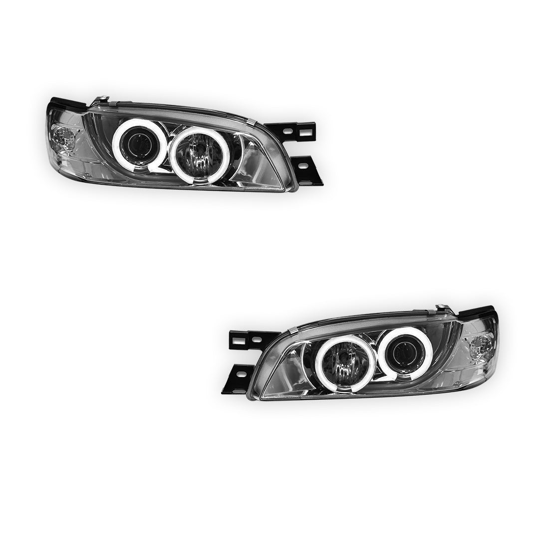 Subaru Impreza GC / GF STI (1994 - 2000) CCFL Angel-Eyes DRL Projector Headlights LH + RH