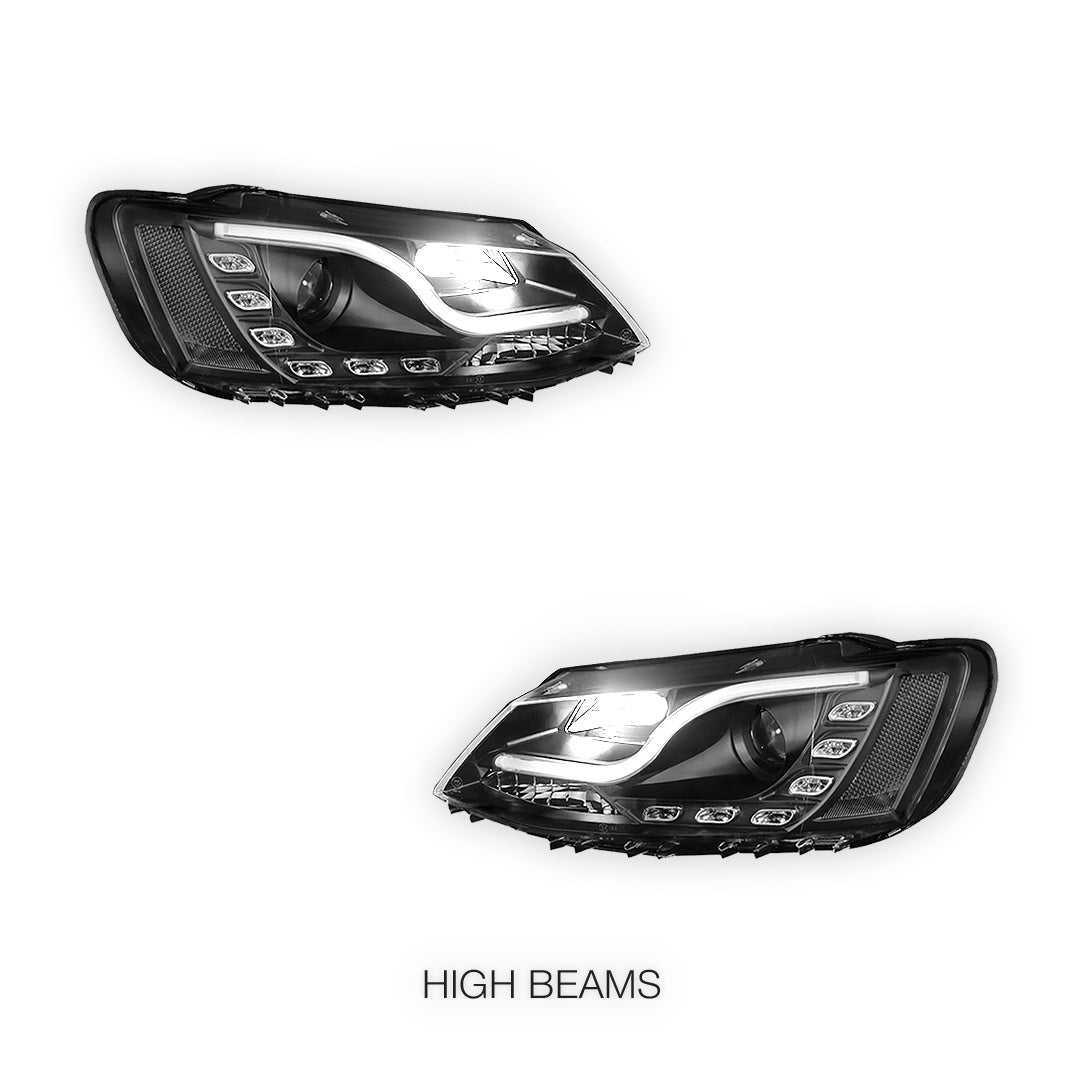 Volkswagen Jetta 1B (2011 - 2017) 3D LED DRL Projector Headlights LH + RH