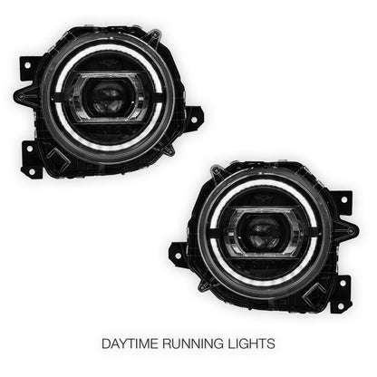 Suzuki Jimny JB74 (2019 - 2025) AMG G63 Style LED DRL Projector Headlights LH + RH