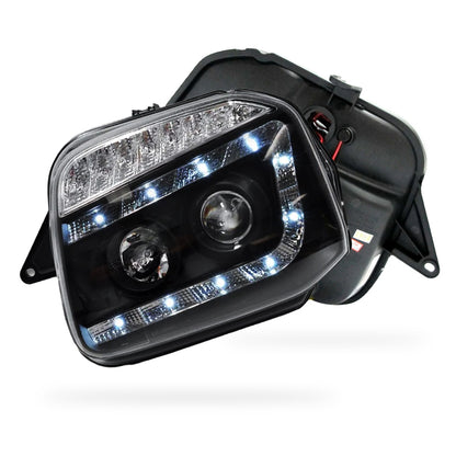 Suzuki Jimny SN413 (1999 - 2018) LED DRL Projector Headlights with LED Indicator LH + RH