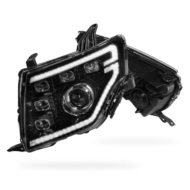 Mitsubishi Pajero NS / NT / NW / NX (2007 - 2021) DRL Style Full LED Projector Sequential Indicator Headlights LH + RH